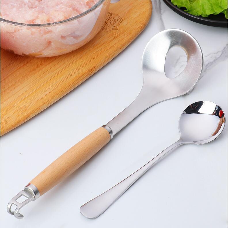 Stainless steel squeezed meatball artifact