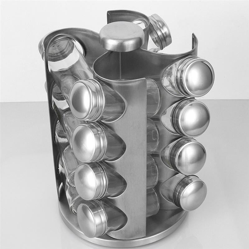 Stainless steel rotating seasoning bottle