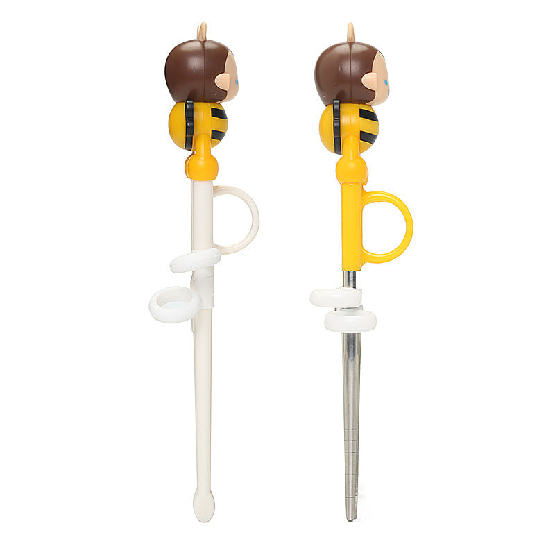 Stainless steel children's practice chopsticks