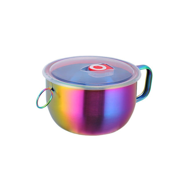 304 stainless steel bowl instant noodle artifact