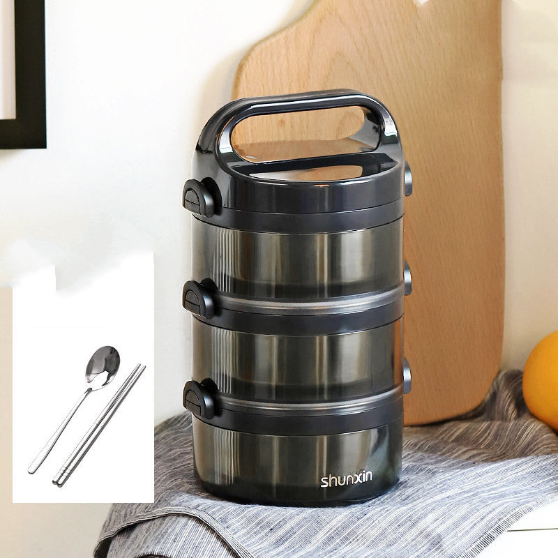 Multi-layer stainless steel lunch box