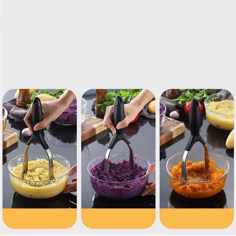 Manually Shrink Stainless Steel Potato Masher