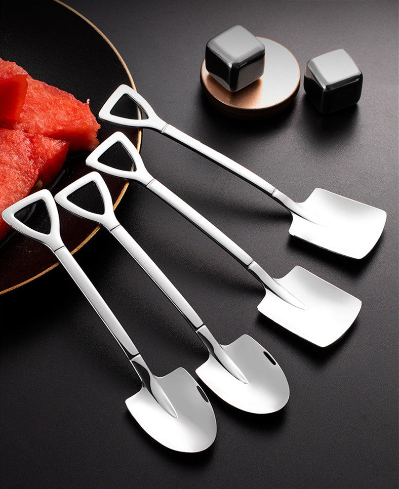 Stainless Steel Spade Creative Dessert Spoon