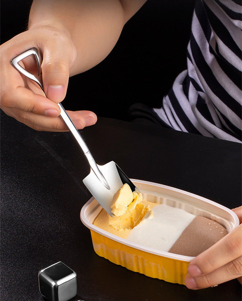 Stainless Steel Spade Creative Dessert Spoon