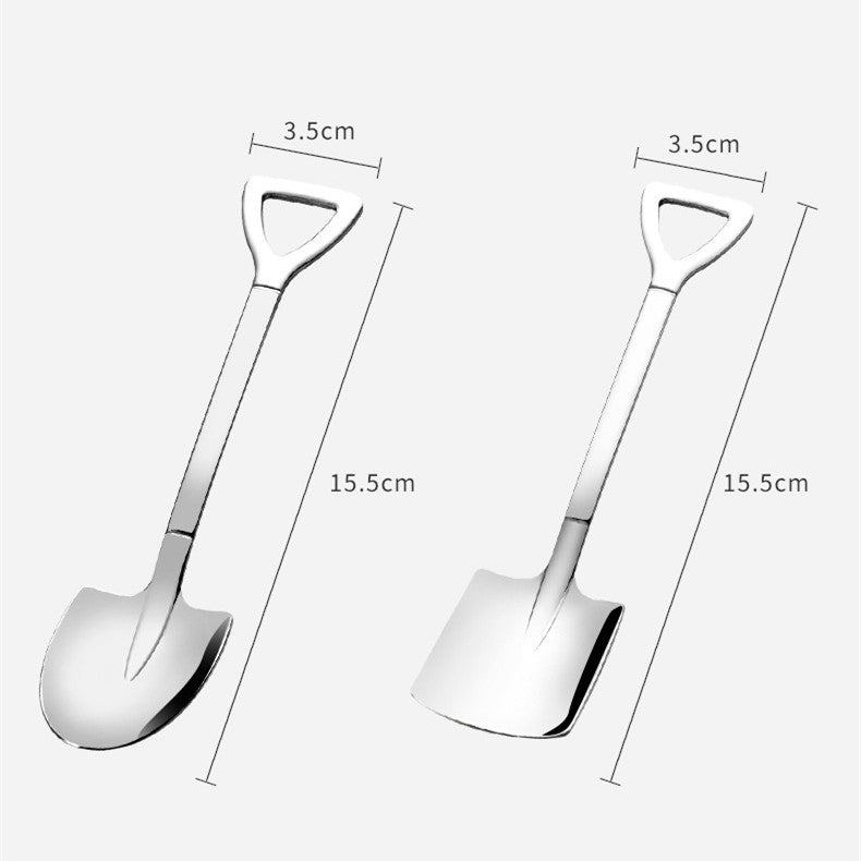 Stainless Steel Spade Creative Dessert Spoon