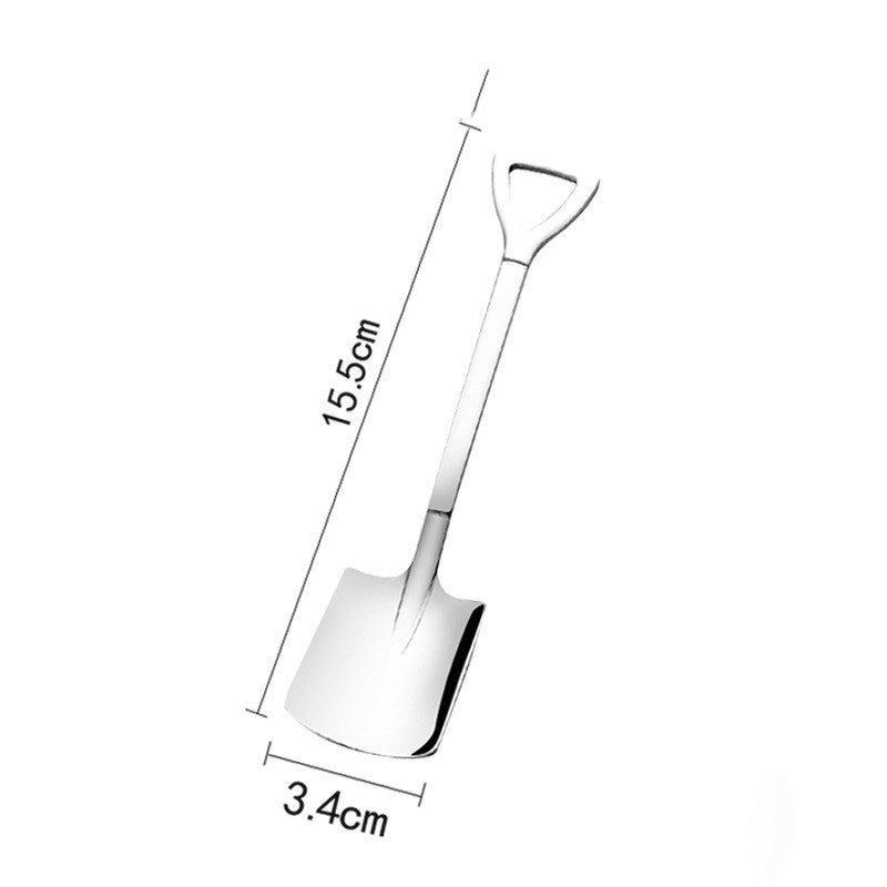 Stainless Steel Spade Creative Dessert Spoon