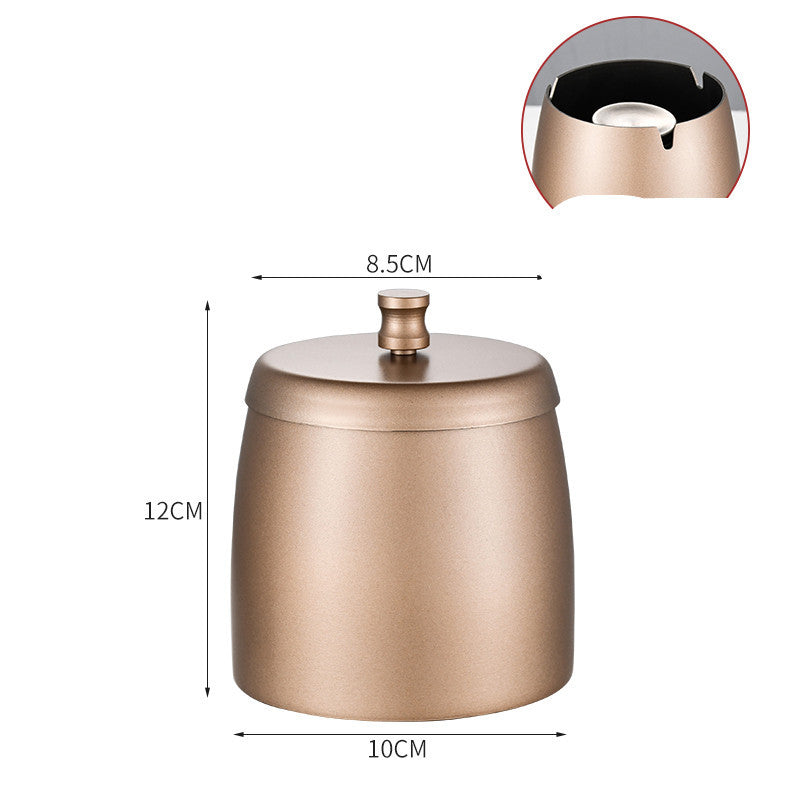 Stainless Steel Ashtray With Lid