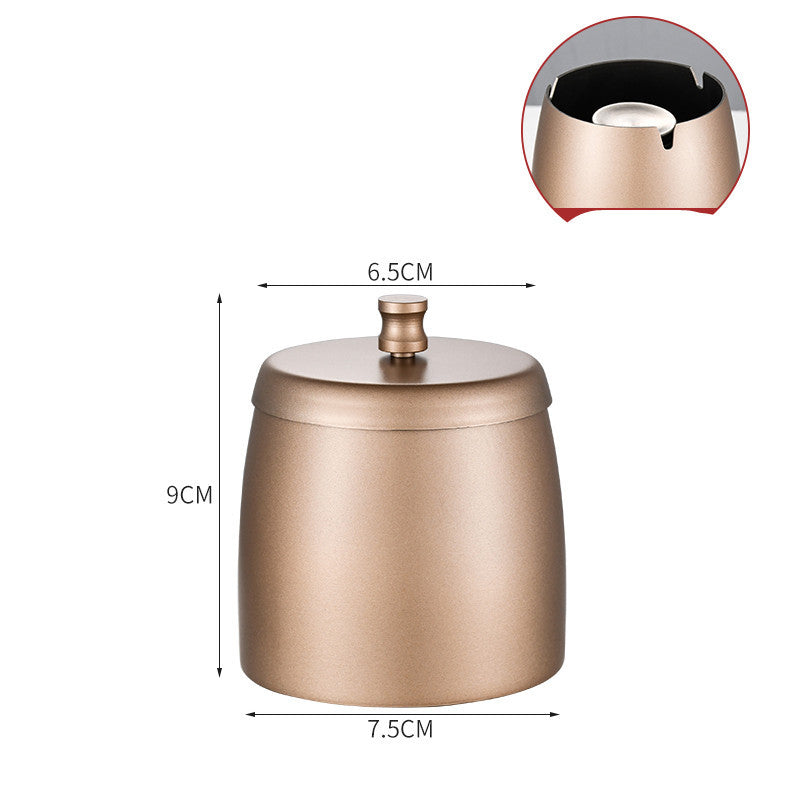Stainless Steel Ashtray With Lid