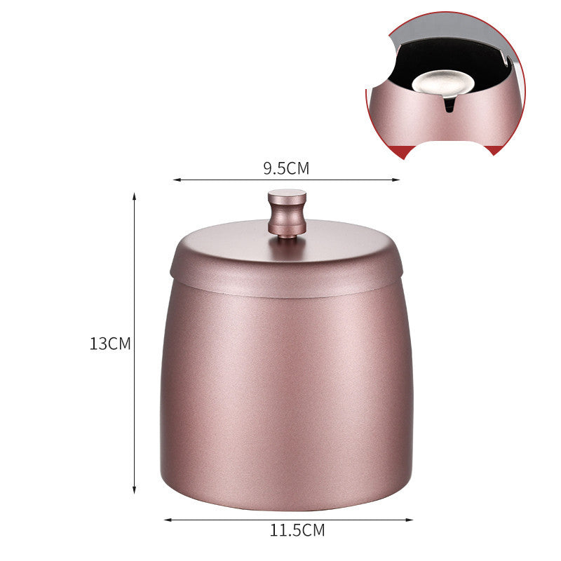 Stainless Steel Ashtray With Lid
