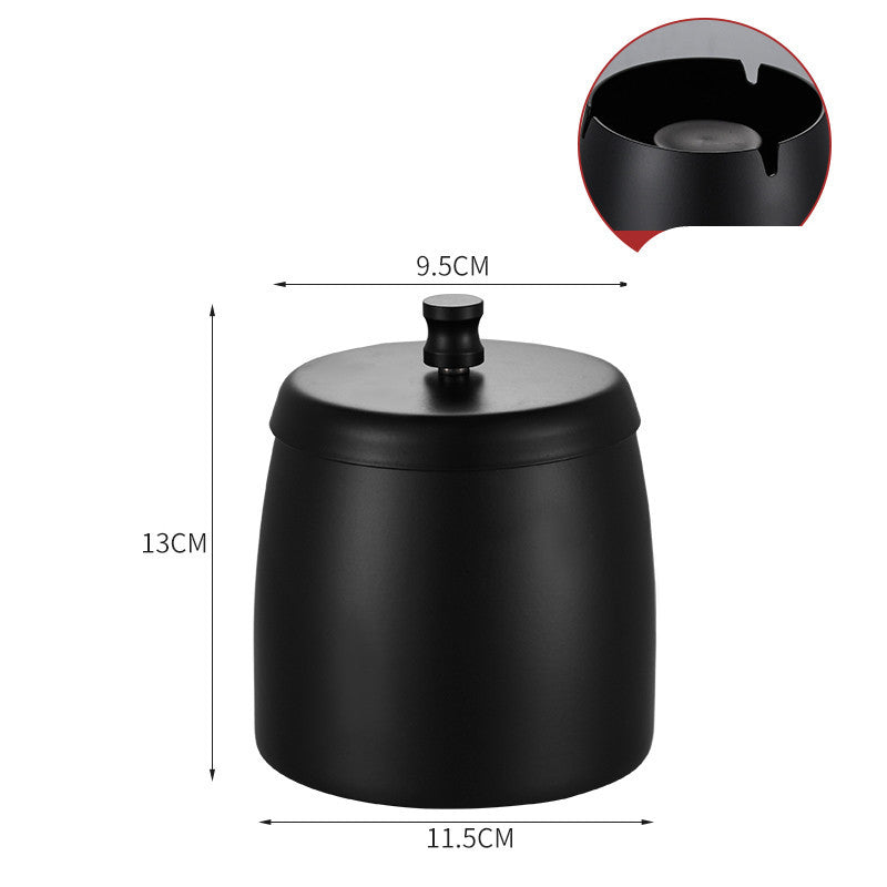 Stainless Steel Ashtray With Lid