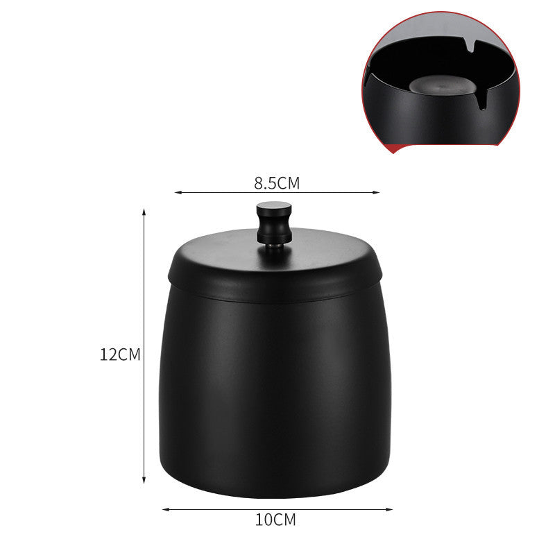 Stainless Steel Ashtray With Lid