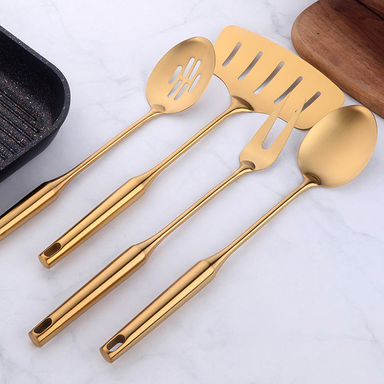 Seven-piece stainless steel kitchenware set