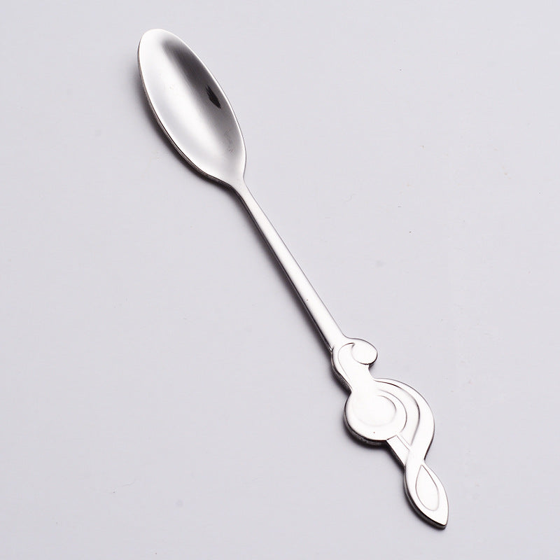 Music stainless steel coffee spoon