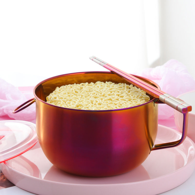 304 stainless steel bowl instant noodle artifact