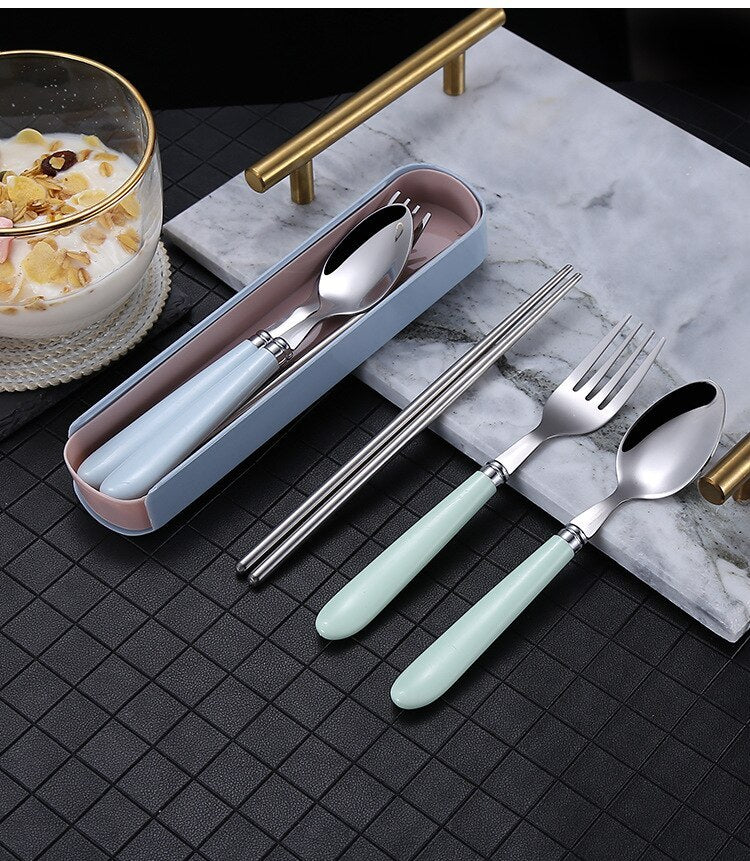 Portable Nordic Tableware Stainless Steel