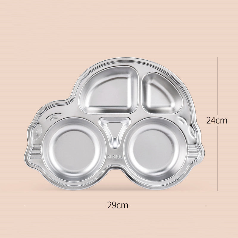 Stainless steel cartoon dinner plate