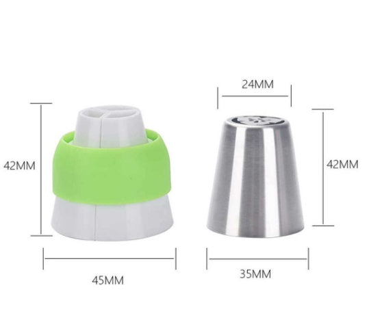 Russian stainless steel decorating mouth set