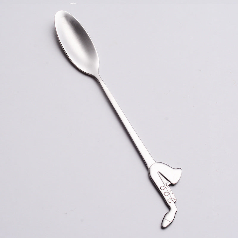 Music stainless steel coffee spoon