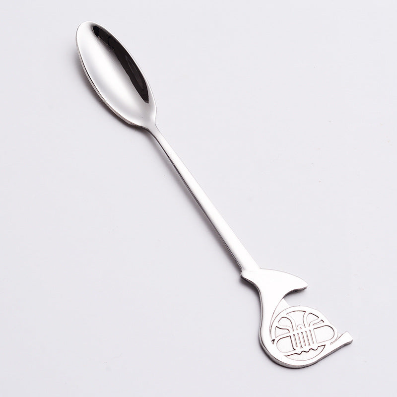 Music stainless steel coffee spoon