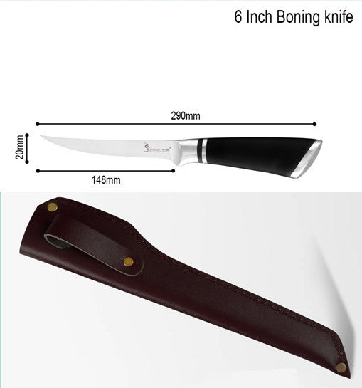 Stainless steel horseshoe handle piercing knife