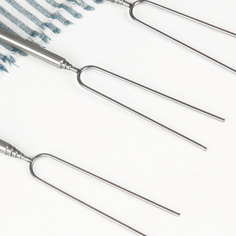 8 color stainless steel barbecue fork