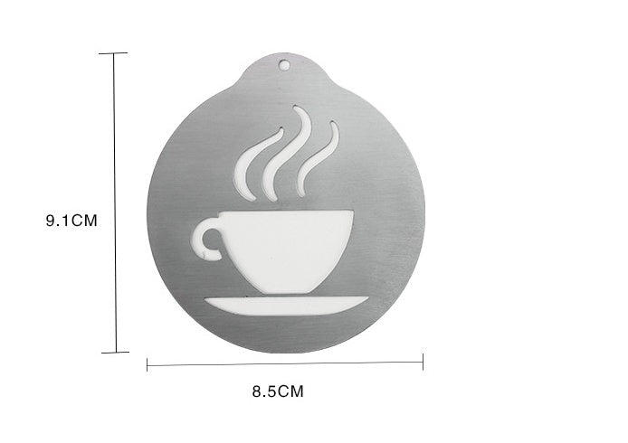Creative Stainless Steel Coffee Latte Mold