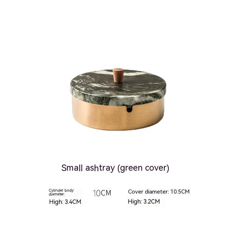 Stainless Steel Windproof Ashtray With Lid