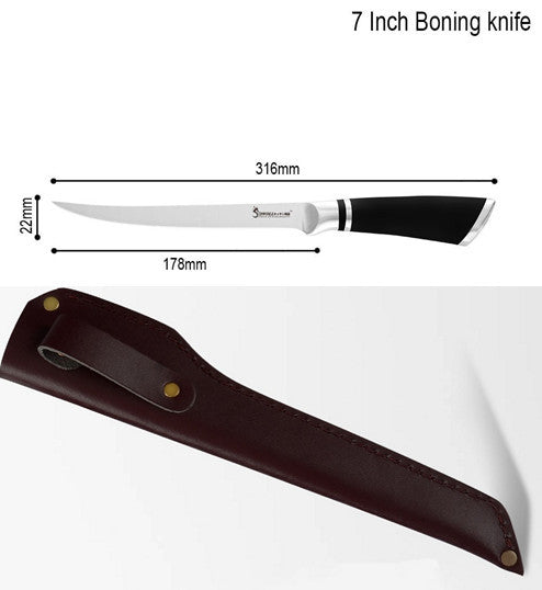 Stainless steel horseshoe handle piercing knife