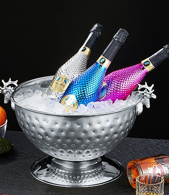 Stainless Steel Hammer Point Ice Bucket