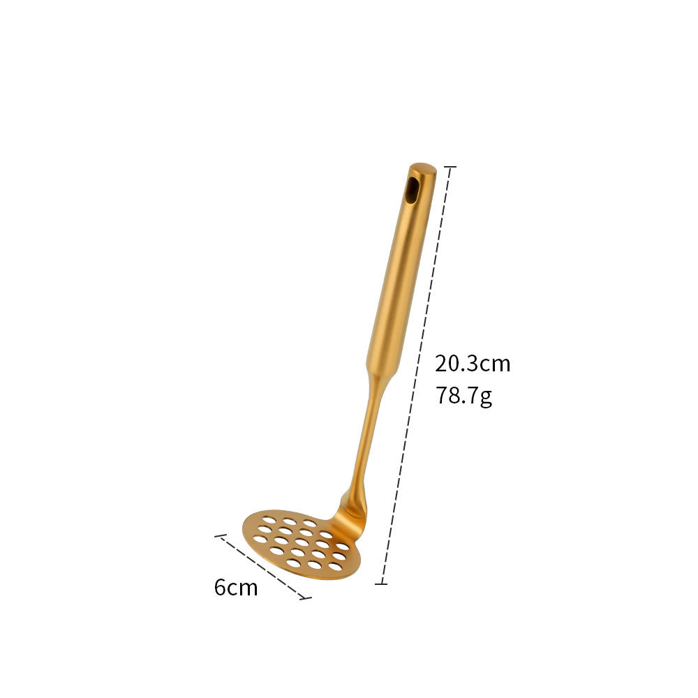 Stainless Steel Potato Masher Mashing Too