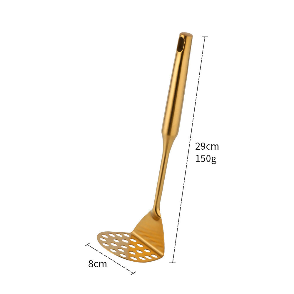 Stainless Steel Potato Masher Mashing Too