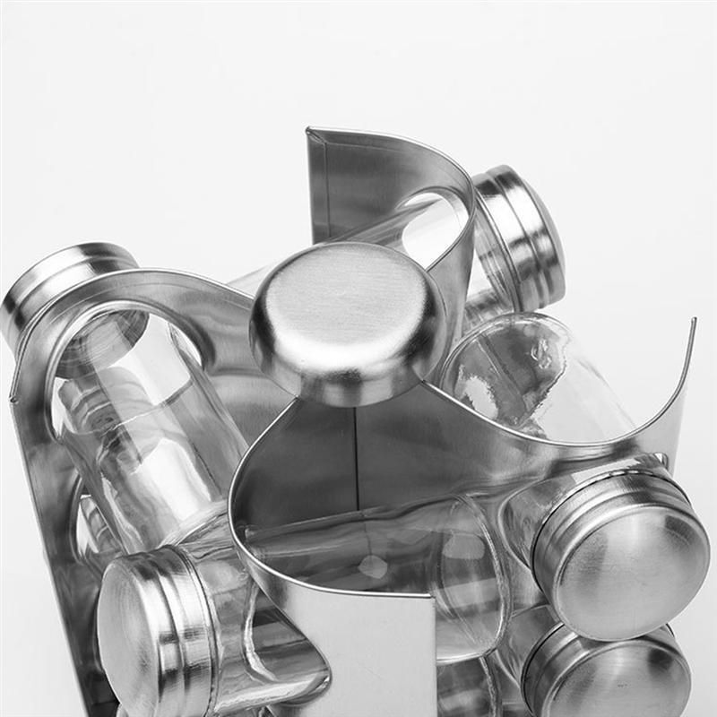 Stainless steel rotating seasoning bottle