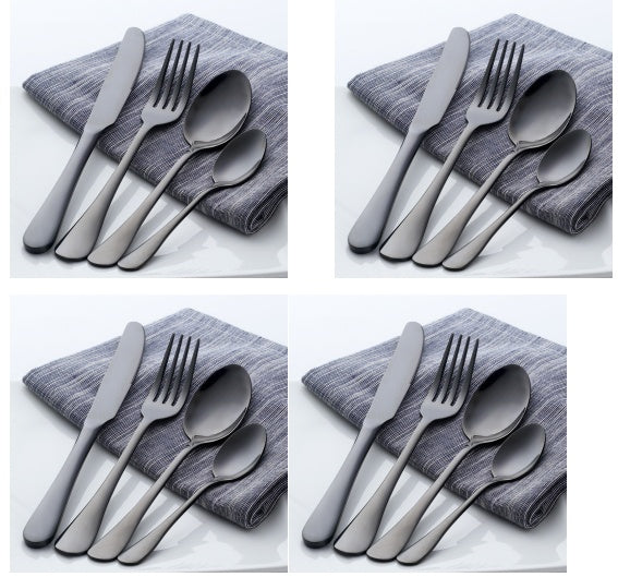 Four-piece stainless steel cutlery
