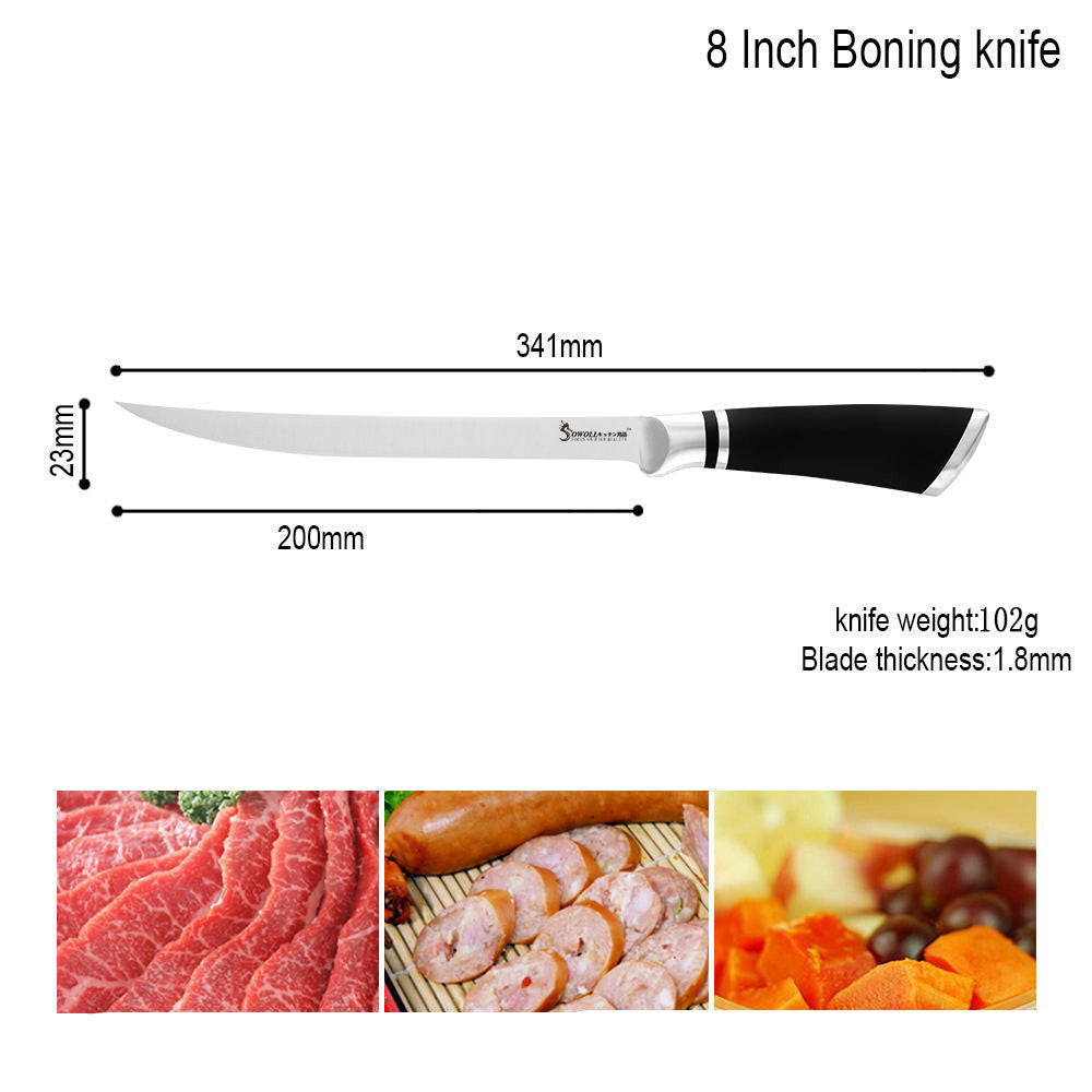 Stainless steel horseshoe handle piercing knife