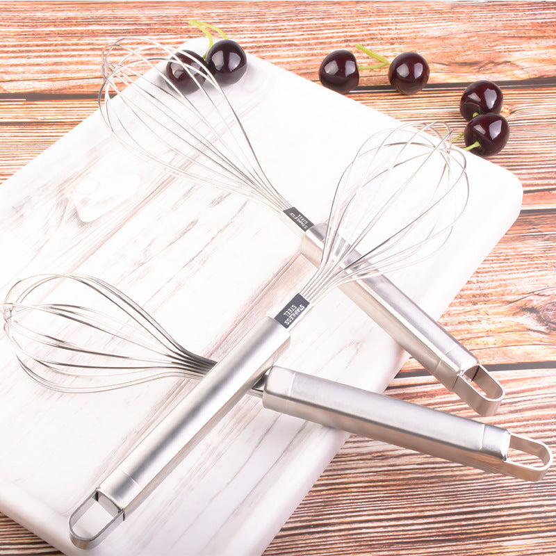 8-inch stainless steel egg beater