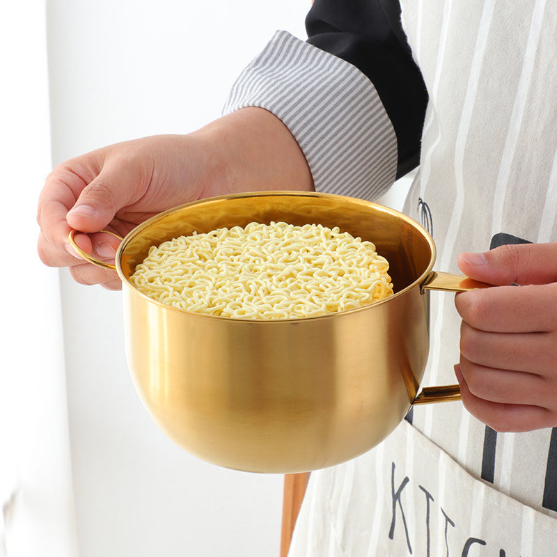 304 stainless steel bowl instant noodle artifact