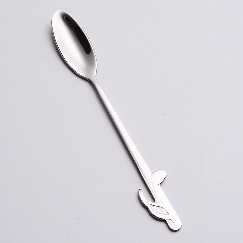 Music stainless steel coffee spoon
