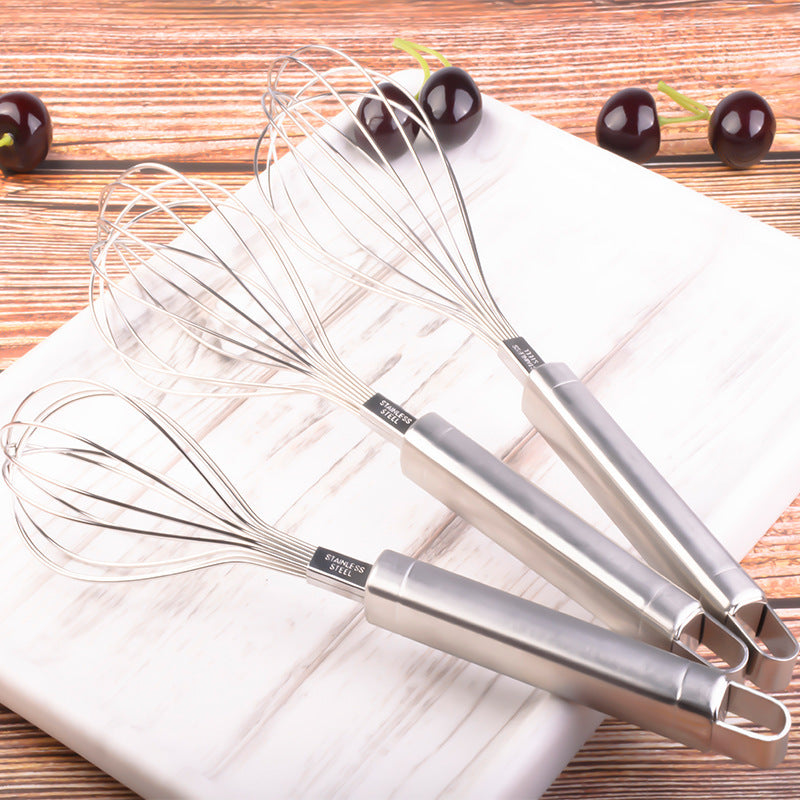 8-inch stainless steel egg beater