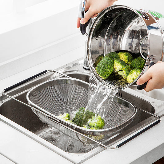 Simple Stainless Steel Drain Rack Sink
