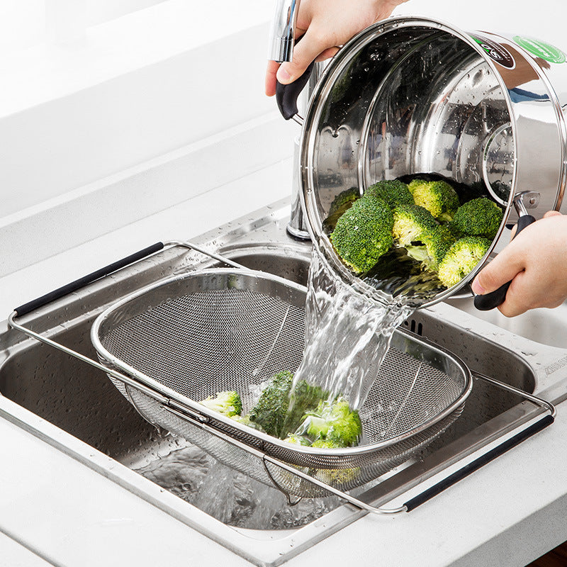 Simple Stainless Steel Drain Rack Sink