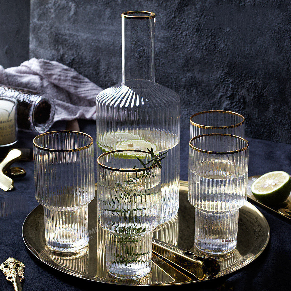 Nordic Ins Style Golden Stainless Steel Tray