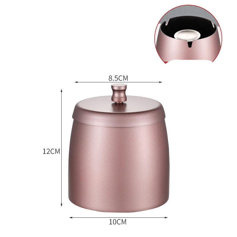Stainless Steel Ashtray With Lid