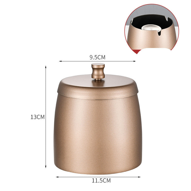 Stainless Steel Ashtray With Lid