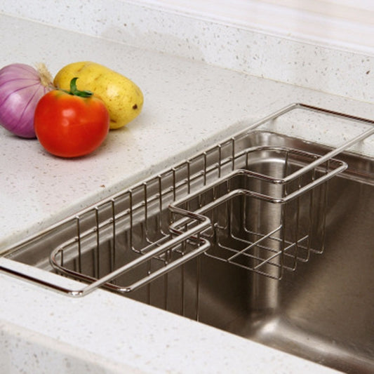 Stainless steel multifunctional sink drain stand