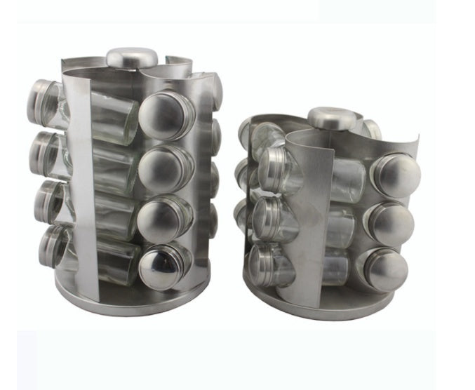 Stainless steel rotating seasoning bottle