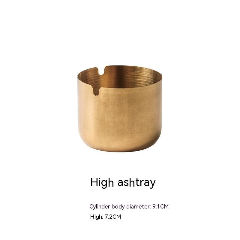 Stainless Steel Windproof Ashtray With Lid