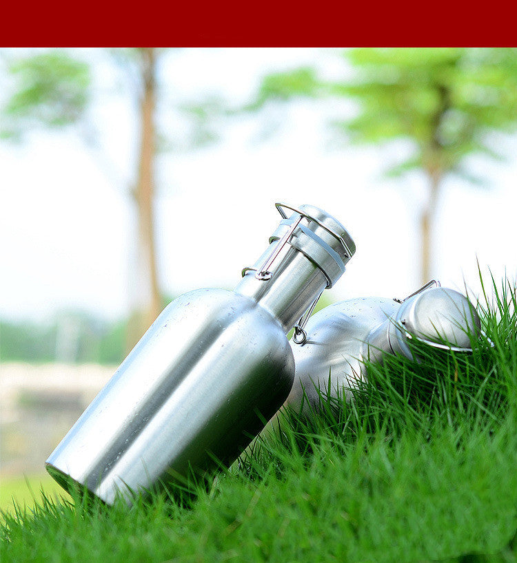 Stainless Steel Hip Flask Household Beer Barrel