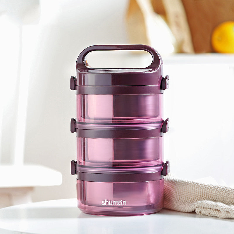 Multi-layer stainless steel lunch box