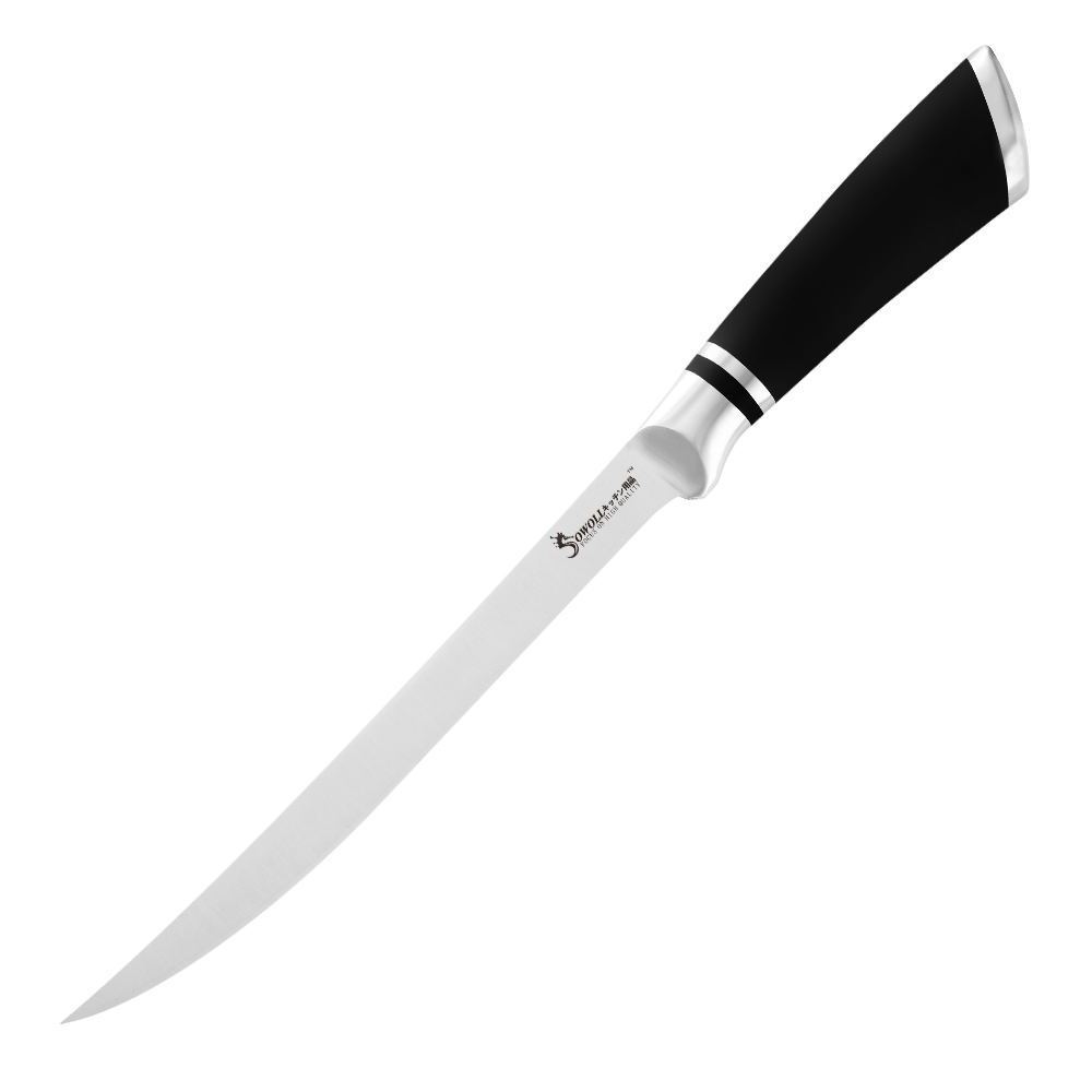 Stainless steel horseshoe handle piercing knife