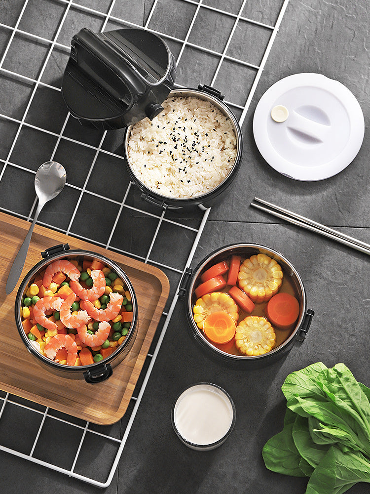 Multi-layer stainless steel lunch box